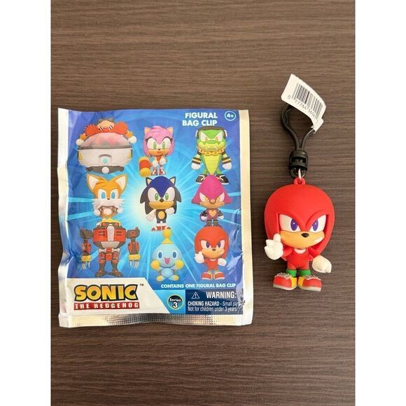 Sonic The Hedgehog Knuckes Series 3 Blind Bag Figural Keychain - Picture 1 of 2